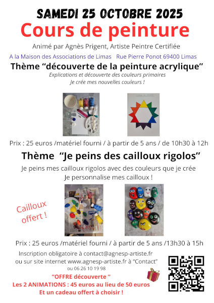 Animation le 25 octobre 2025 à Limas pour enfants