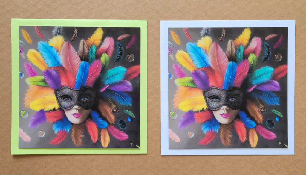 Cartes plumes reproduction