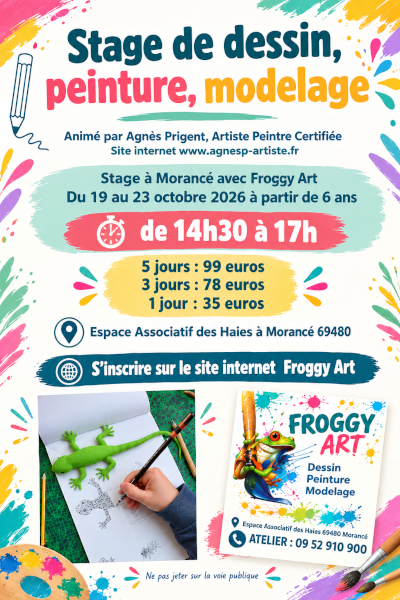 Stage enfants en octobre 2026 du 19 AU 23 octobre 2026 à Morancé avec Agnès Prigent